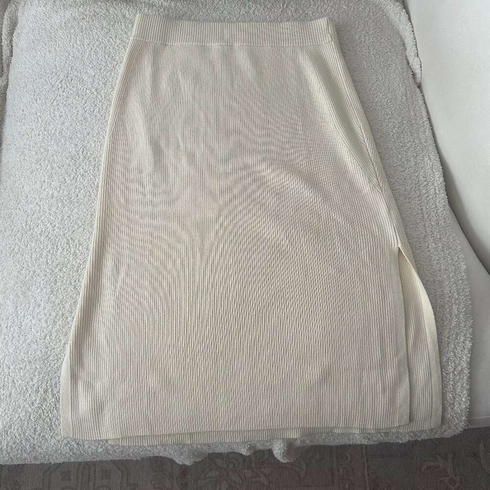 AYR The Curator Ribbed Knit Skirt Size Medium - Picture 4 of 5